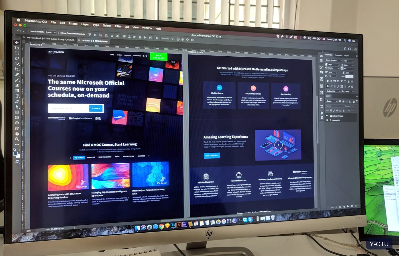 UX designers refining a website interface and user journey.